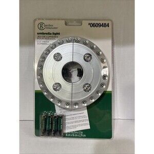 Garden Treasures Umbrella Light Battery Operated New In Package